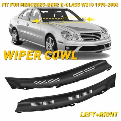 Para Mercedes-Benz Clase E W210 1995-2003 Limpiaparabrisas Ventilación Capucha Panel Cubierta Foto 1 de 4