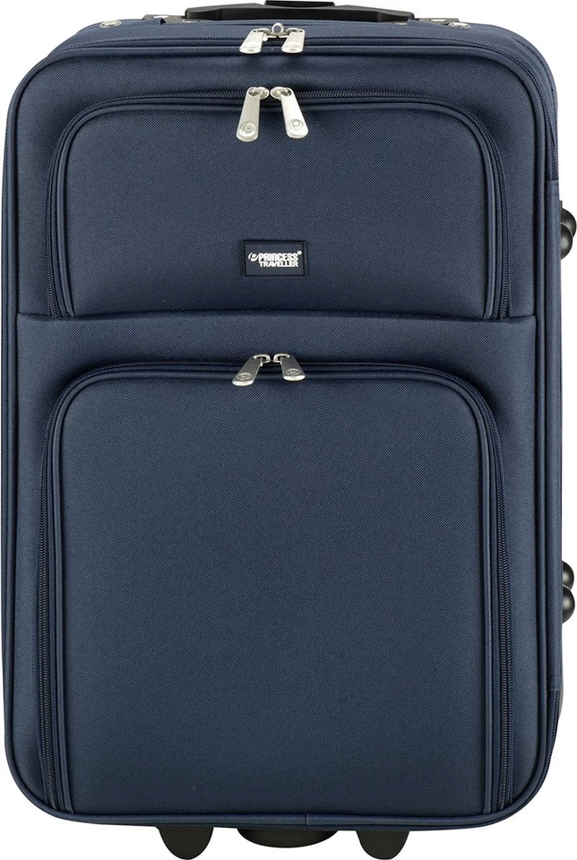 Princess Traveller Barcelona Handgepäckkoffer 55cm Dunkelblau Softcase 37L MwSt - Bild 1 von 1