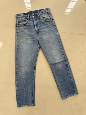 Jeans de mezclilla Levis 505 naranja lengüeta vintage años 90 talla 30x33 lavado claro (28x28 real) Foto 1 de 4