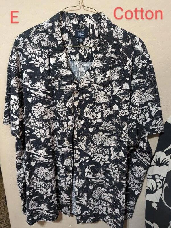 5 Mens 6XL Hawaiian Shirts Paradise on a Hanger Island Passport To Choose From - Image 1 of 1