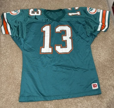 Camiseta deportiva vintage Wilson Team NFL #13 Dan Marino Miami Dolphins para hombre XL Foto 1 de 4