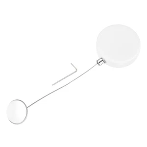 3.3ft Retractable Cable Security Lock with Round Patch Wrench 150 g White - Zdjęcie 1 z 7