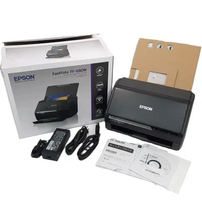 Epson Fastfoto FF-680W Wireless Photo & Document Scanner Black sheet feed New - Image 1 of 4