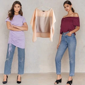 Boohoo & Lipsy Ladies T-Shirt  Top Blouse Set Bundle NEW Size 6 - Picture 1 of 13