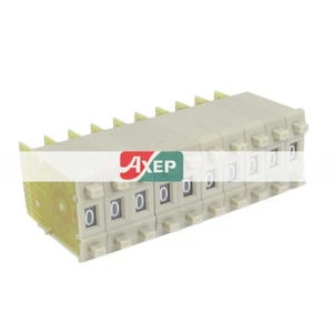 10 Pcs KM3 0-9 Digital Decimal Coded Pushwheel Switches Gray⊕IK - Picture 1 of 4