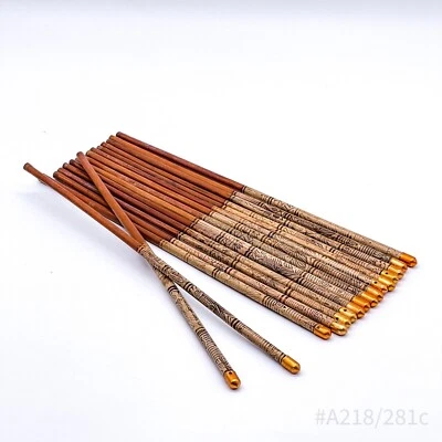 Vintage Essstäbchen Stäbchen Sushi-Stäbchen aus Holz, handgefertigt | 16 Stück - Bild 1 von 4