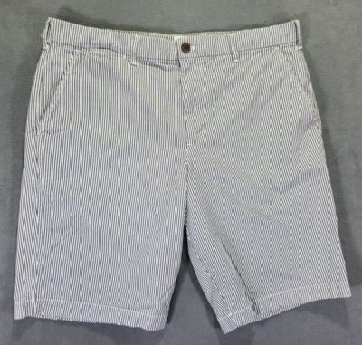 Pantalones Cortos Gap Para Hombre Blanco Azul 36 Pin Tira Playa Preppy Slayer Strech Exterior Foto 1 de 4
