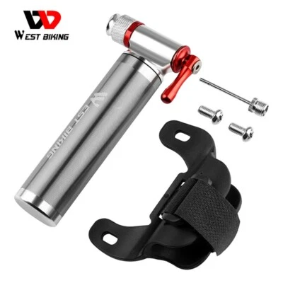 WEST BIKING MiniPortable Bicycle Pump Fast CO2 Tire Inflator Bike Pump Ball Pump - Image 1 of 4