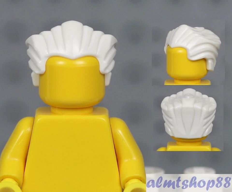 LEGO - MALE Hair Pieces - PICK COLORS & STYLE - Minifigure Wigs Hat Town City - Image 1 of 2