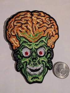 Mars Attacks Aufnäher bestickt Marsianer Bügelbild Patch Alien Patch Figur - Bild 1 von 1