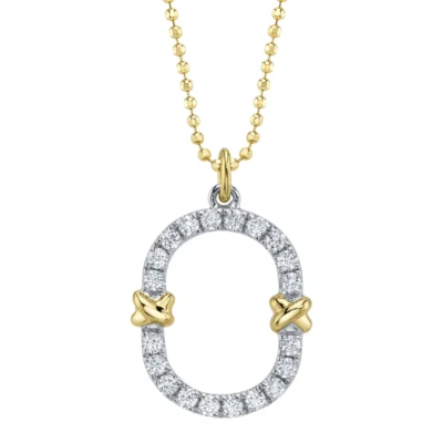14K Gold Diamond Oval Halo Pendant Necklace 0.31 CT - Image 1 of 2