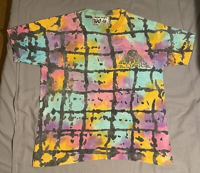 Camisa de patinador Surfers Alliance años 80 pintada a mano grande Foto 1 de 4