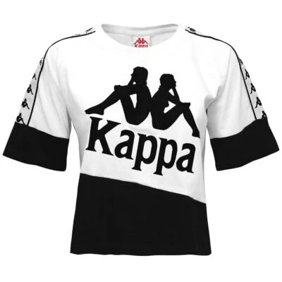 Camiseta para mujer Kappa 222 Banda Balimnos negra blanca 304NQ10-946 grande Foto 1 de 2