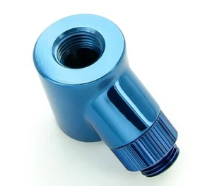 Monsoon G1/4 45 Degree Rotary Fitting 3/4 OD Matched Body Blue Computer Lighting - Picture 1 of 2