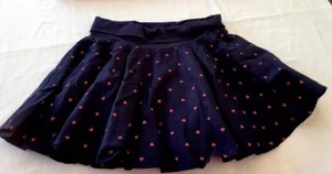 NWT  Gymboree  Heart Print Navy Blue Skirt Valentines Size 5 - Picture 1 of 2