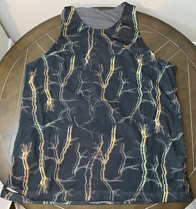 $80 Nike Reversible Basketball Tank Top Jersey Size XL Gray Black - Picture 1 of 10