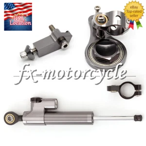 Kit de soporte estabilizador amortiguador de dirección CNC para ZX636 ZX6R 2005 2006 amortiguador montaje amortiguador - Imagen 1 de 11