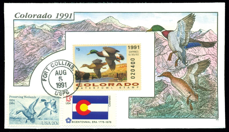 Duck FDC - CO2 1991 Colorado - Image 1 of 1
