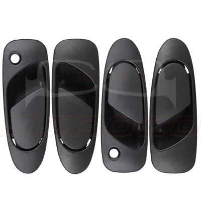 4x Manijas de puerta para Honda Civic 1992-1995 negras exteriores derecha e izquierda ambas Foto 1 de 4