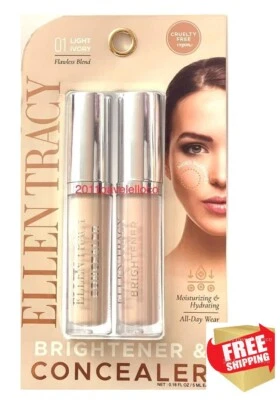 Ellen Tracy 01 Marfil Claro ~ Iluminador y Corrector ~ Uso Todo el Día Foto 1 de 4