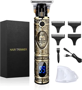 Hair Clippers for Men, Professional Hair Trimmer Zero Gapped T-Blade Trimmer Cor - Picture 1 of 12