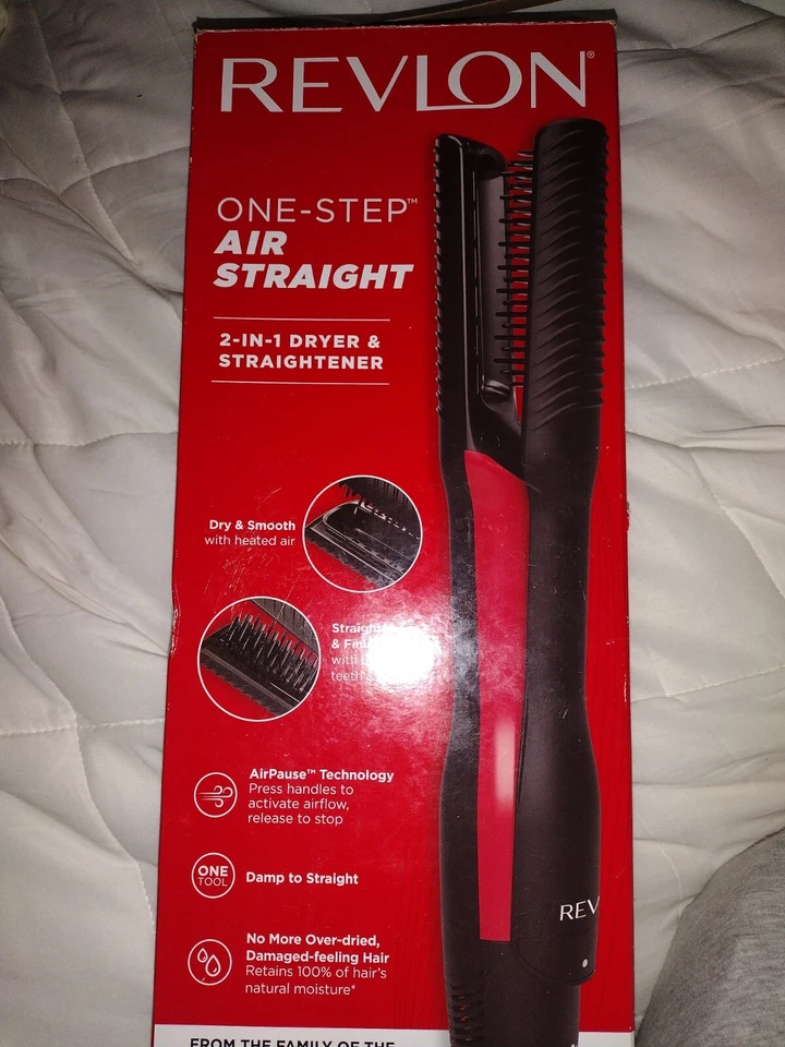 Secador y plancha Revlon One-Step Air Straight 2 en 1 cabello húmedo a liso Foto 1 de 1