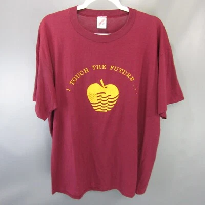 Camiseta I Touch the Future Vintage Puntada Única Para Hombre Talla XXL Profesor Hecha en EE. UU. Foto 1 de 4