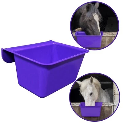 KETOBARROW A1 Krippe montierbarer Haken über Pferdefutterautomat Futtereimer Trog - 15L lila