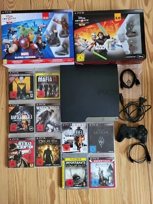 Sony PlayStation 3 zum Loslegen, Controller, Kabel, 10 Spiele, 2 Starter Packs - Bild 1 von 4