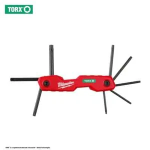 Juego de llaves hexagonales Torx plegables de 8 llaves SAE duraderas resistentes ergonómicas con estuche de metal herramienta - Imagen 1 de 7