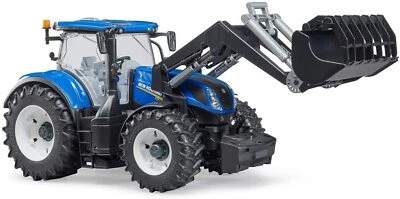 MODELLINO TRATTORE NEW HOLLAND T7-315 C/BENNA ANTERIORE GIOCO 1:16 (25521) - Immagine 1 di 4