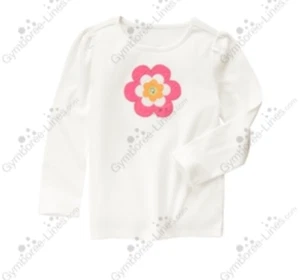 New Gymboree Gem Flower Long Sleeve Tee Size 9 - Picture 1 of 8