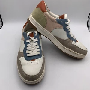 Madewell Women's Court Sneakers in Neutral Leather and Suede Size 8 - Picture 1 of 5