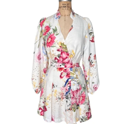 Мини-платье MARCIANO от Guess с цветочным рисунком размер 0 - Изображение 1 из 4