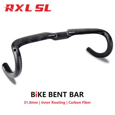 Carbon Road Handlebar 31.8mm Internal Routing Bike Drop Handle Bar 400/420/440mm - Image 1 of 4