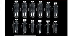 120 Pcs Nail Mold Full Cover Clear Dual Forms False Nail System UV Gel Nail Tip - Picture 1 of 2