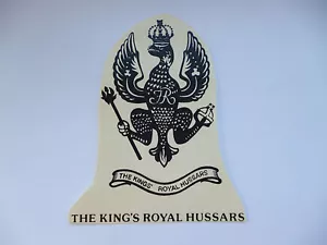 ORIGINAL BRITISH ARMY THE KINGS ROYAL HUSSARS WATERSLIDE TRANSFER - Picture 1 of 1