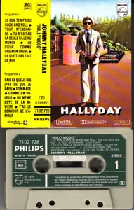 K 7 AUDIO (TAPE) JOHNNY HALLYDAY "HOLLYWOOD" - Bild 1 von 1