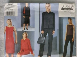 Vogue 2465 Misses/Petite Tamotsu Jacket,Dress,Top,Skirt & Pants Pattern Sz 18-22 - Picture 1 of 2