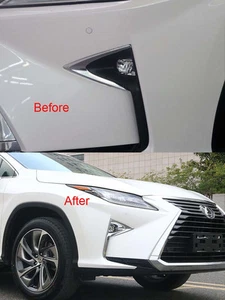 Chrome Front Fog Light Cover Trim For 2016-2019 Lexus RX350 RX450h Low end - Picture 1 of 3