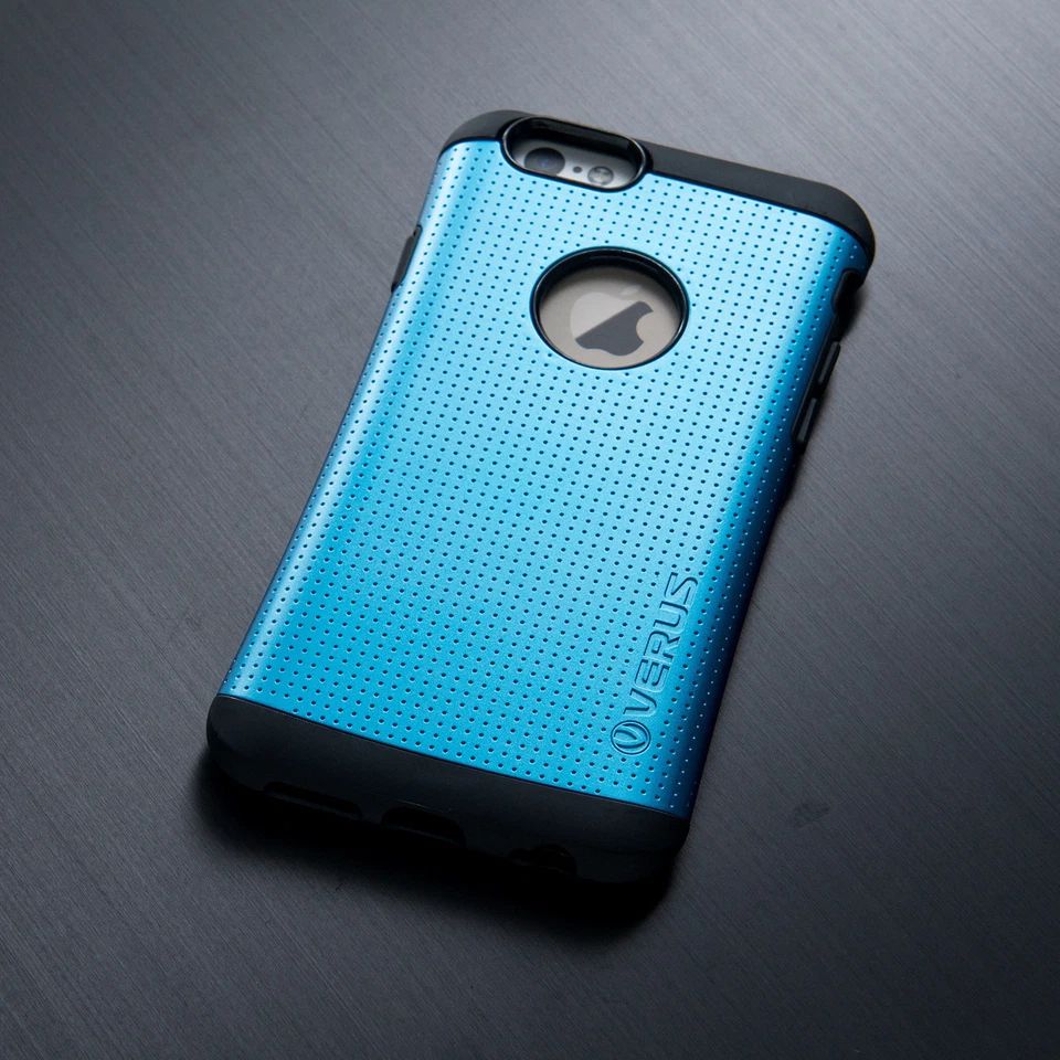 Funda Doble Capa iPhone 5 s SE 6 Plus Protección contra Caídas Agarre Delgado + Vidrio Templado Foto 1 de 2