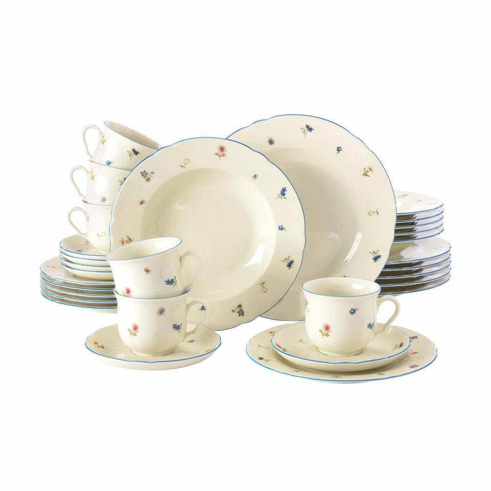 Seltmann Weiden Marieluise Kombiservice 30-tlg A Service Geschirr Set Streublume - Bild 1 von 1