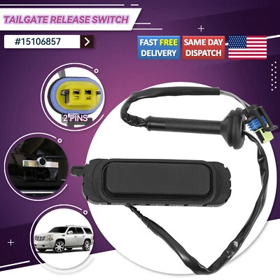 15106857Rear Liftgate Latch Release Switch For Chevrolet Tahoe GMC Yukon XL1500 - Imagem 1 de 4