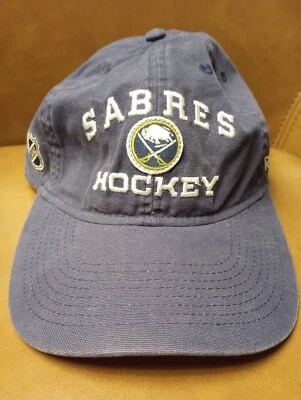 SABRES HOCKEY Adjustable Snap Baseball Hat, Reebok Center Ice Collection, NHL - Image 1 of 4