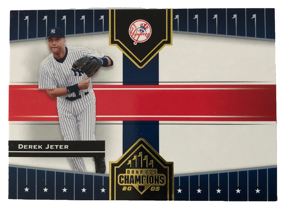 2005 Donruss Champions  Derek Jeter #445 Baseball Hall. Of Fame Yankees - Image 1 of 4