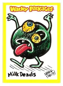 Wacky Packages Sketch Cards Old School 3 4 Ans 10 You Choose Artist Autographs - Picture 1 of 63