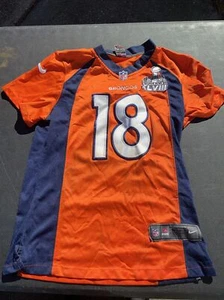 Peyton Manning Denver Broncos Super Bowl 48 On Field Medium Jersey Kids L Nike - Picture 1 of 11