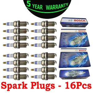 For Mercedes Benz V8 bosch OEM 16-Pcs Set Platinum Plus Spark Plugs FR8DPP33 - Picture 1 of 24