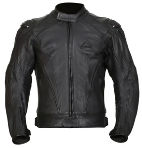 Weise Diablo Jacket Men's Black Leather Armoured Sport Motorcycle Jacket NEW - Picture 1 of 4