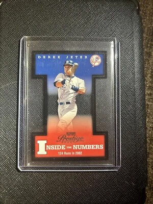 Playoff Prestige Inside the Numbers 2003/2002 Derek Jeter #IN-8 HOF Foto 1 de 4